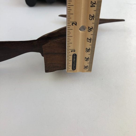 Vintage Hand Carved Wooden Road Runner Figurine Sculpture - RARE Contemporary - Picture 11 of 14